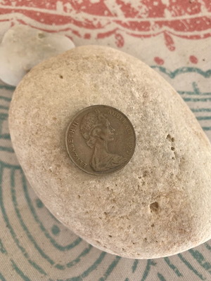 Australian Coin 1972 used, authentic