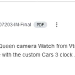 Vtech Lightning Camera Watch Disney Pixar used, kids up to 12 years