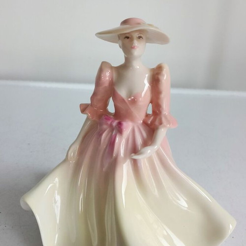 Coalport May Ball Lady Figurine 1990, like new, fine bone china