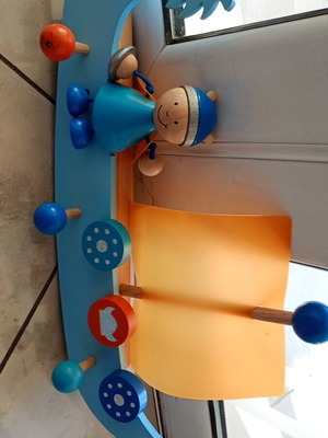Viking children's hanger like new, wooden for kids' room