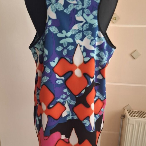 Peter Pilot sleeveless top, multicolor, back cutout