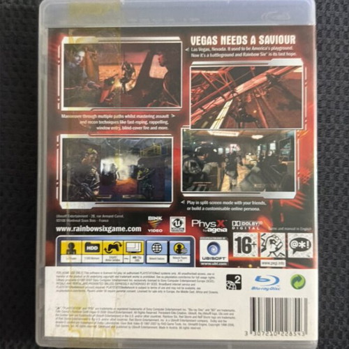 Rainbow Six Vegas PlayStation 3 game like new