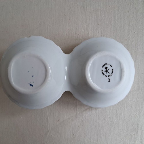 Porcelain salt cellar used