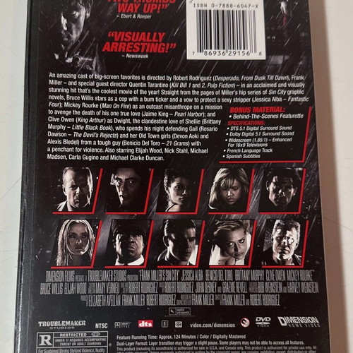 Sin City DVD used, American edition with subtitles