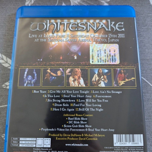Whitesnake Made in Japan Blu Ray like new, rock