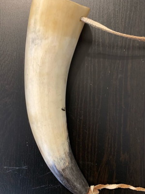 Horn made of natural horn used for postman or hunter