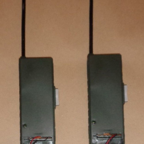 Electronic Solid State Walkie Talkie set of 2 new vintage gadgets