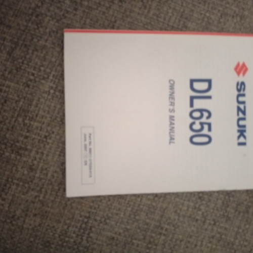 Suzuki V-Strom DL650 user manual new