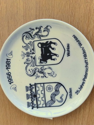 Ceramic coaster, 10 cm diameter