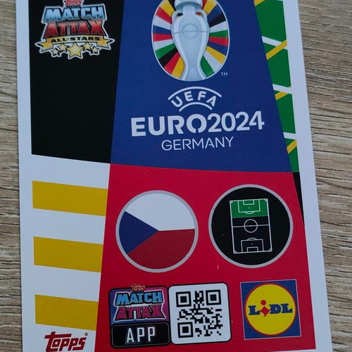 Playmaker 17 Václav Černý Czech Republic Euro 2024 card like new