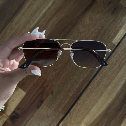 OJO sunglasses new, gold frame with brown lenses