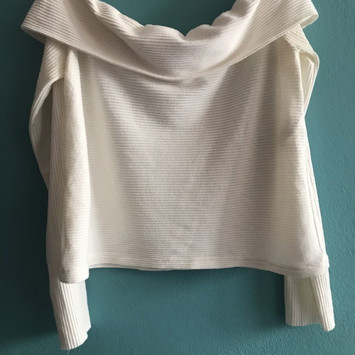 Off shoulder blouse Zara large, like new, soft white