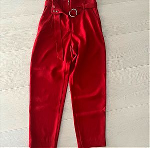 παντελόνι σε κόκκινο χρωμα H&M μέγεθος σμαλλ