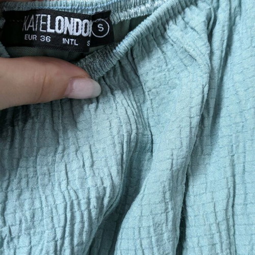 Kate London long airy dress with lining turquoise size S
