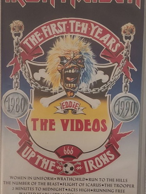 Iron Maiden The First Ten Years The Videos VHS μεταχειρισμένο, metal