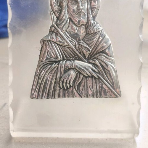 Christ Silver 925 Image Used with Resin Base