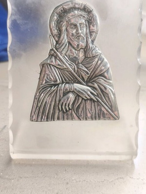 Christ Silver 925 Image Used with Resin Base