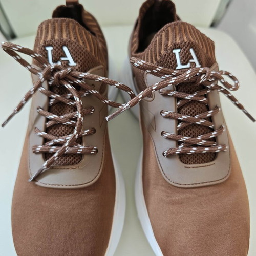 Lascana trainers with knitted sock upper, brown, size 40