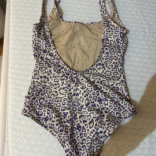 Maaboo animal print swimsuit purple small like new