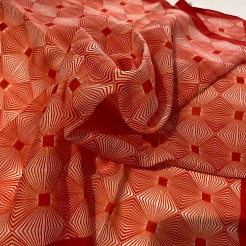 Red scarf new 52x52cm