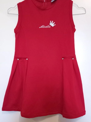 Alouette girls' dress size 5 like new, red