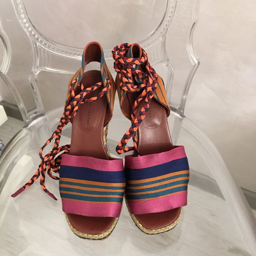 Marc Jacobs espadrille wedge sandals used, size 40, colorful