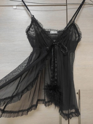 Brand new - Oysho - Babydoll lingerie camisole sexy top bralette Vintage / διαφανές νεγκλιζέ τούλινο