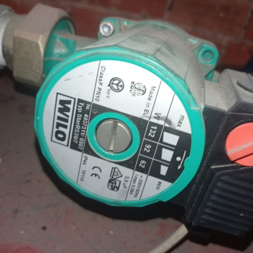 Oil boiler used with circulator and tank