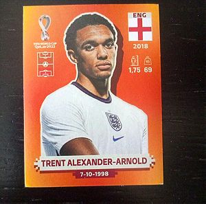 Κάρτα του arexander Arnold από το world cup 2022