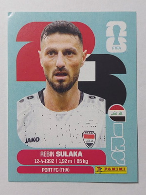 FIFA World Cup 2026 Sticker Rebin Sulaka Iraq new