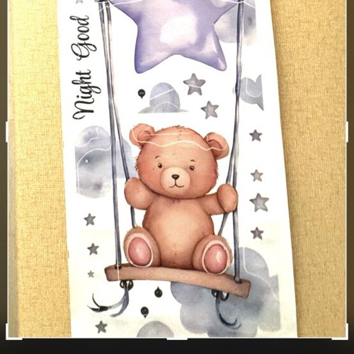 Children's poster with name Marilia and stickers
