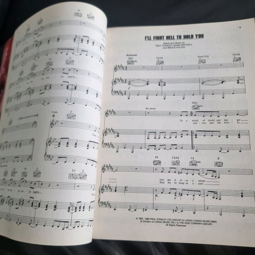 Kiss Crazy Nights sheet music used