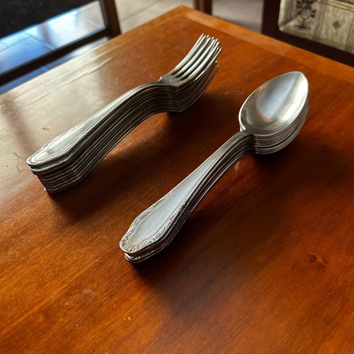 HEP cutlery set of 21 like new, high-quality inox