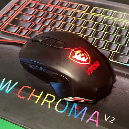 MSI gaming mouse M88 used, 6400 DPI, medium class