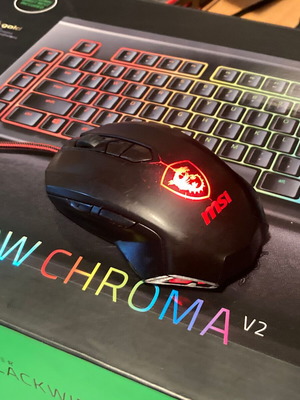 MSI gaming mouse M88 used, 6400 DPI, medium class