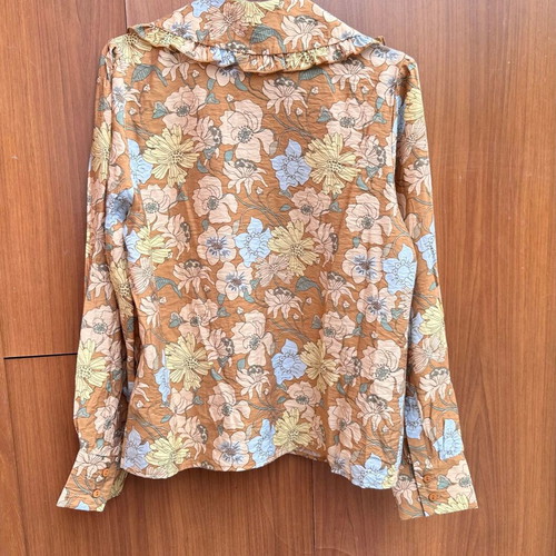 Floral shirt Edited with large collar, Rosalia Blouse model, size 36
