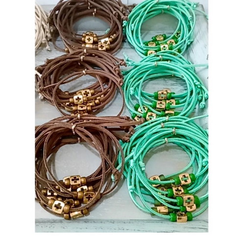 Handmade Martyrika Bracelets with Suede Cord custom colors