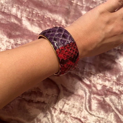 Dolce & Gabbana Python bracelet like new, multicolored