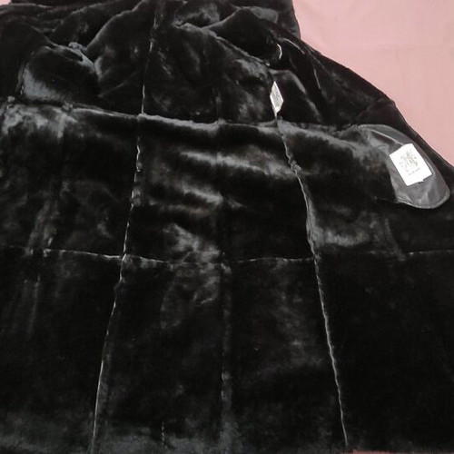 Mabrun Shearling Coat like new, genuine leather and natural fur