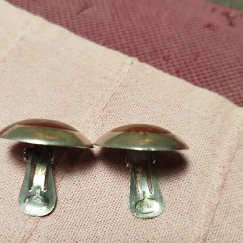 Handmade silver 925 clip earrings like new