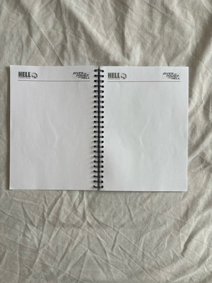H3ll Energy Drink Spiral Notebook like new, 76 white pages