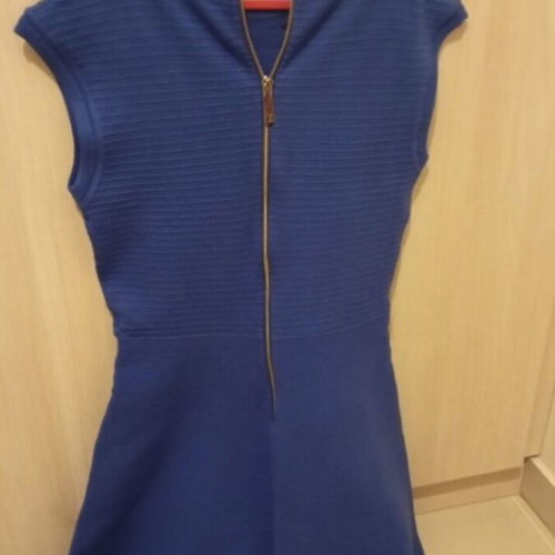 Ted Baker knitted dress, blue, size S