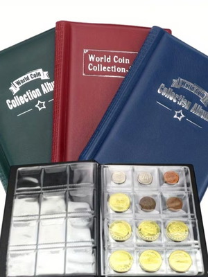 Coin storage album 120 slots, 4 colors