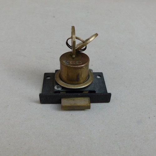 Furniture drawer lock with bronze cylinder 5.5 x 4 cm