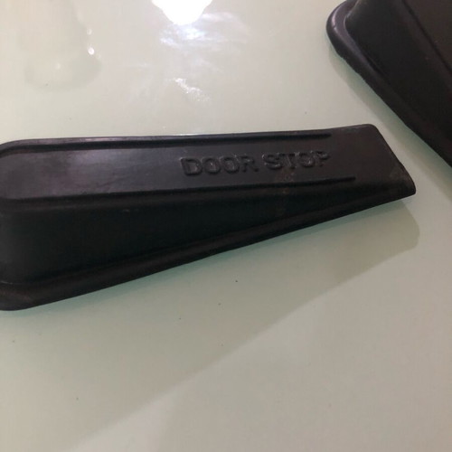 Door stop like new, black, set of 2 pieces