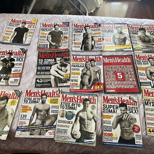 Men’s Health magazines, pack of 54 issues, 2006-2013