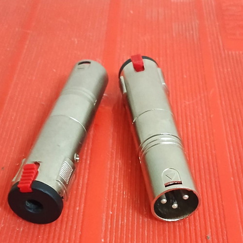 XLR adaptors new, various metal types
