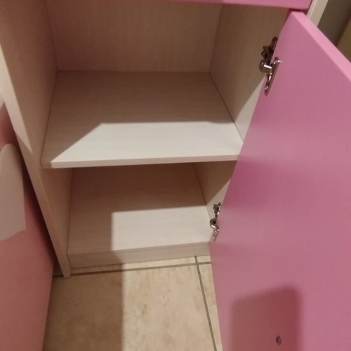 Cilek Princess Shelf Unit like new, pink details, sturdy design