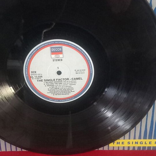 Camel Single Factor vinyl record, rock