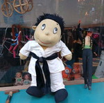 El Greco Karate Plush Doll used from 1980s